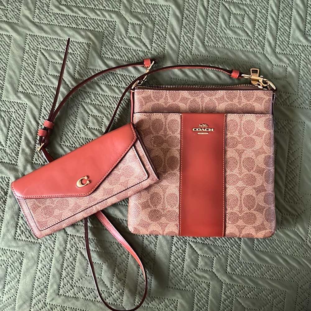 Coach shoulder bag and wallet